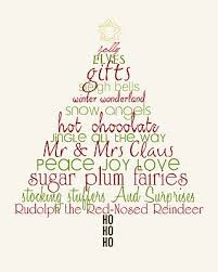 Christmas Word Art Tree Free Printable I Like The Idea But Would Like This Better With Some Different W Christmas Words Free Christmas Christmas Printables