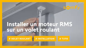 Comment Installer Un Moteur Rms Pour Volet Roulant Somfy Youtube
