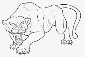 Ask your child to color this image carefully without irking this wild cat further. Panthers Logo Png Page Transparent Png Kindpng