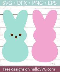 Easter Peeps Svg Free Svg Files Hellosvg Com