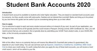 Find the best student bank accounts in 2020/2021. Student Bank Accounts 2020 Ukpersonalfinance