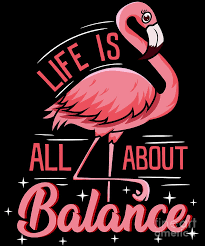 Pictures set funny stylized animals vector. Flamingo Life Is All About Balance Funny Flamingo Digital Art By Eq Designs
