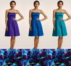 Regency Purple Wedding Color Schemes Orchid Bridesmaid Dresses Purple Orchid Wedding Blue Orchid Wedding
