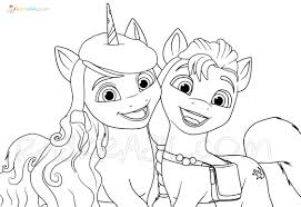 Depending on the context, a pony may be a horse that is under an approximate or exact height at the withers or a small horse with a specific conformation and temperament. My Little Pony Coloring Pages 100 Pictures Free Printable
