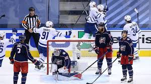 Heading home on a high note. Maple Leafs Rally Defeat Blue Jackets In Ot To Win Game 4 Extend Series