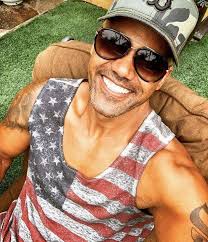 Moon framed by a rainbow