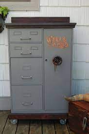 Maybe you would like to learn more about one of these? Vintage Repurposed Steelmaster File Cabinet With Steel Wheels Barn Wood Top And Hand Painted Wells Fargo Log Vintage Repurposed Filing Cabinet Office Seating