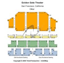 Exact Blue Gate Theater Seating Chart Golden Gate Theater