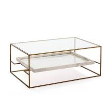 Never miss new arrivals that match exactly what you're looking for! Coffee Table 111x76x45 Glass Marble White Metal Golden