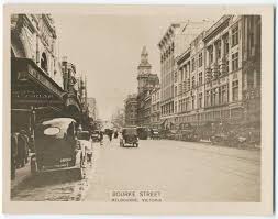Bourke Street Melbourne Looking West Towards Elizabeth C 1920s With Buckley Nunn Store R And Original My Time In Australia Australia History Melbourne