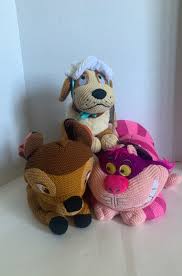 100% acrylic hand wash cold color: These Are New With Tags Disney Limited Edition Cozy Knit Plush Sets You Will Get 1 Bambi Knit Plush 1 Chesire Cat Kn Disney Stuffed Animals Cozy Knits Disney
