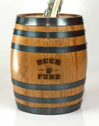 Beer Fund Mini Oak Barrel Bank Pb100 Personalized Whiskey Barrel Oak Barrel Personalized Barrel