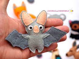 Ghost Bat Felt Magnet Felt Toys Australian Animals Felt Crafts