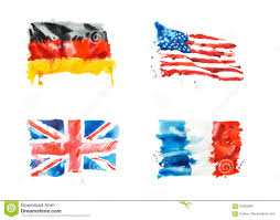 Außerdem kann die französische fahne super vielseitig eingesetzt werden. Flaggen Von Usa Grossbritannien Frankreich Deutschland Hand Gezeichnete Aquarellillustration Stock Abbildung Illustration Von Beschaffenheit Gezeichnet 91639390