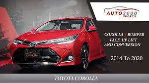 トヨタ・カローラ, toyota karōra) is a line of subcompact and compact cars manufactured and marketed globally by toyota. Toyota Corolla Face Up Lift Modification 2014 2020 Corolla X Bumper Auto 2000 Sports Toyota Corolla Toyota Corolla Altis
