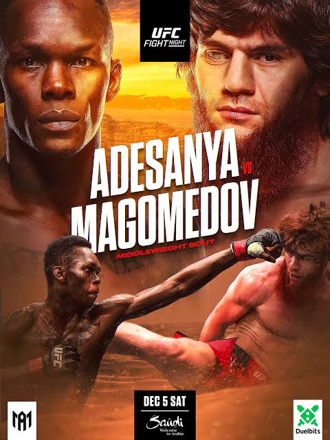 UFC Fight Night: Adesanya vs. Magomedov poster — Riyadh, December 5, 2026