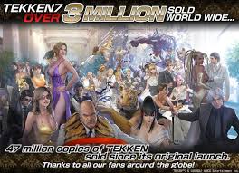 bandai namcos tekken 7 reaches three million sales