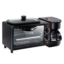 Petit Dejeuner Machine Multifonction 3 En 1 Cafetiere Grille Pain Poele A Frire Antiderapant En Acier Inoxydable Noir Achat Vente Grille Pain Toaster Cdiscount