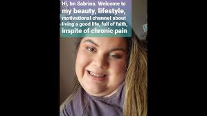 Hi I'm Sabrina. My new lifestyle motivational channel about living with  chronic pain.