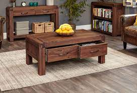 Dark wood cofee table with storage from our detroit range. Coffee Table 4 Drawers Premium Solid Walnut Dark Wood Low Modern Shiro Walnut 5060164712510 Ebay