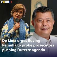 Mamamayang Liberal party-list Rep. Leila De Lima called