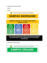 Contoh cara mendaur ulang sampah organik. Stiker Tempat Sampah Anorganik