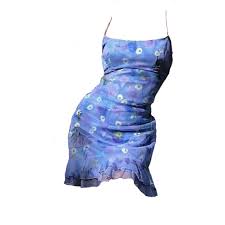 Blue Purple Dress Polyvore Moodboard Filler Clothes Fashion Aesthetic Clothes