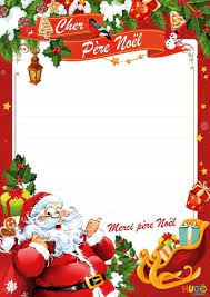 Imprimez un modèle de lettre au père noël chez vous pour votre enfant : Liste Au Pere Noel