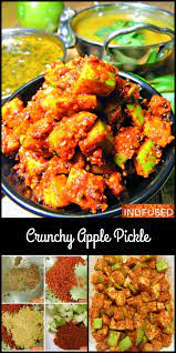 Crunchy Apple Pickle Indian Beef Recipes Vegetarian Recipes Indian Pickle Recipe