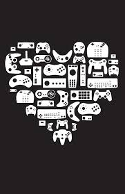 4 fotos + texto personalizado. Controller Lover White On Black By Pinksage Diseno De Juegos Videojuegos Retro Fondos De Pantalla De Juegos