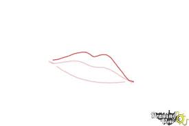 Use a long, curved line to outline each ear, completely enclosing the face. How To Draw Male Lips Drawingnow