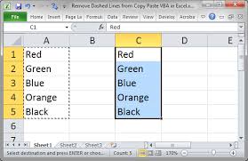 Note that the above steps would stop showing the dotted lines only for the workbook in which you have unchecked this option. Remove Dashed Lines From Copy Paste Vba In Excel Teachexcel Com