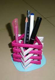 How To Make A Pen Stand From Waste Material Diy Paper Penholder Craft From Waste Material Pen Holder Diy Diy Paper