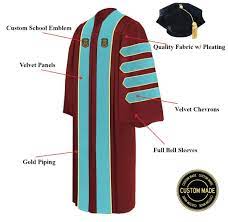 Custom Doctoral Graduation Gown And Tam Package Doctorate Regalia Academic Hoods