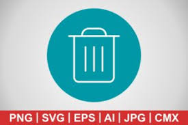 Download Vector Garbage Icon Graphic By Iyikon Creative Fabrica PSD Mockup Templates