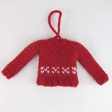 How to knit a chunky wonderwool sweater from wool & the gang | good housekeeping. Free Pattern Tiny Sweater Christmas Ornament Knitting
