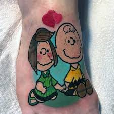 ! thinks snoopy as he clambers up the side of the ice rink birdbath, hockey stick in paw. 40 Charlie Brown Tattoo Ideas For Men Peanuts Designs
