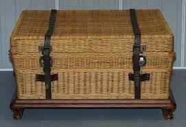 Current price $210.04 $ 210. Ralph Lauren Marseilles Wicker Luggage Trunk Coffee Table Huge Internal Storage Vinterior