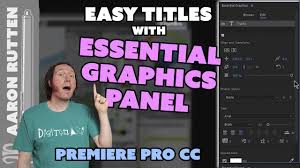 This video editing software allows you to create sophisticated graphics and titles right in the program monitor with the essential graphics panel. Premiere Pro Essential Graphics Panel Cc 2017 Apr 19th Update Quick Easy Titles Youtube