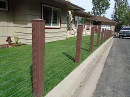 Standard woven wire fence designs are shown in figure 6. Endwood Vinyl Semi Privacy Fence Stainless Steel Cable Railing Minimalistisch Garten Los Angeles Von Fence Factory Houzz