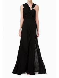 Questo long dress firmato elisabetta franchi vi renderà dive al primo passo: Elisabetta Franchi Ab91096e2 Abito Lungo Plissettato