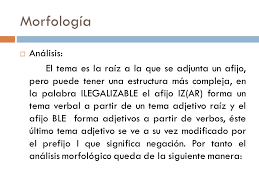 Morfologia I Legal Iza Ble Ilegalizable Ppt Descargar