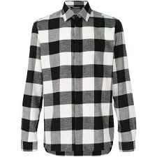 Black And White Checkered Shirt Mens Neil Barrett Checked Flannel Shirt 285 Liked On Polyvore Featuring Men S Fashion Men S Clot Mens Checkered Shirt Long Sleeve Shirt Men Mens Flannel Shirt