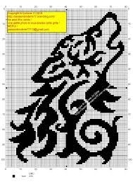 113644175 O Jpg Jpeg Afbeelding 1448 2048 Pixels Loup Tribal Loup Au Crochet Chats En Points De Croix