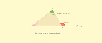 Suma De Angulos Exteriores De Un Triangulo Geogebra