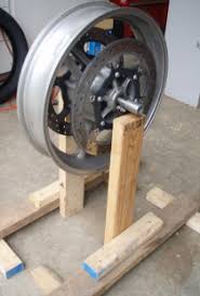 homemade motorcycle wheel balancer