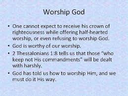Mans Responsibility To God Does Man Have A
