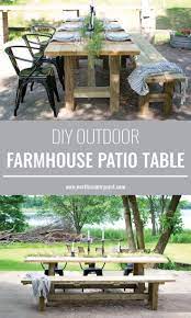Diy Outdoor Farmhouse Patio Table Farmhouse Patio Diy Patio Table Outdoor Patio Table