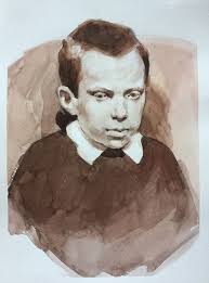 Watercolor portraits studies