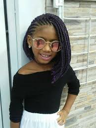 To make your girl's braided style more interesting, try to experiment the diagonal part of this hairstyle and the angled braided pattern are the main wow factors of the look. Nigeria Kids Hair Style Black Girl Braid Styles Black Girl Braids Nigerian Hair Style